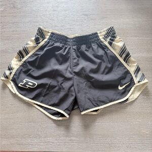 Nike Women’s Athletic Running Shorts in Black and Cream